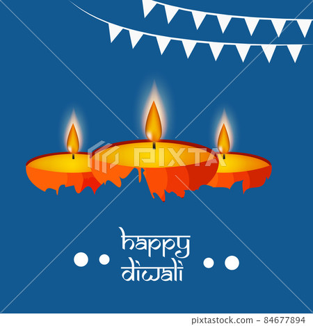 illustration of hindu festival Diwali 84677894
