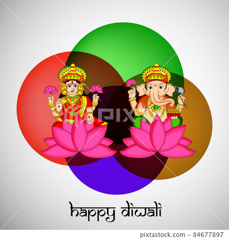 illustration of hindu festival Diwali illustration of hindu festival Diwali 84677897