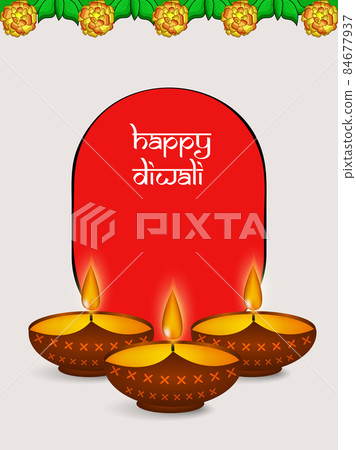 illustration of hindu festival Diwali illustration of hindu festival Diwali 84677937