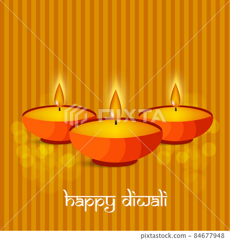 illustration of hindu festival Diwali 84677948