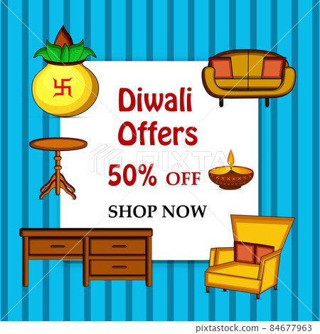 illustration of hindu festival Diwali illustration of hindu festival Diwali 84677963