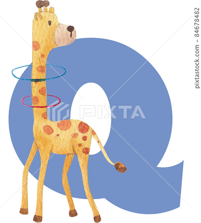 Colorful alphabet A-Z circus funfair and fairground watercolor Colorful alphabet A-Z circus funfair and fairground watercolor 84678482