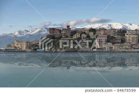boccadasse small fishing village Genoa 84678599