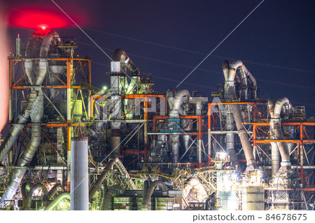《福岡縣》神田町北九州工廠夜景 84678675