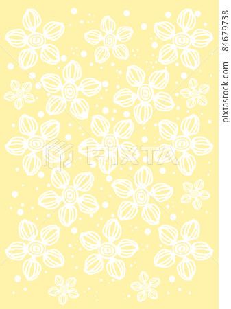 Please use it for envelopes and patterns. White floral illustration background 84679738