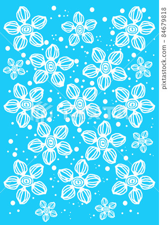 Please use it for envelopes and patterns. White floral illustration background 84679818