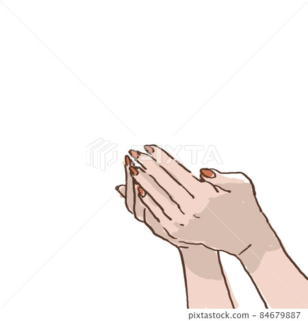 Wrap, hands, palms, fingers, body, nails, C 84679887