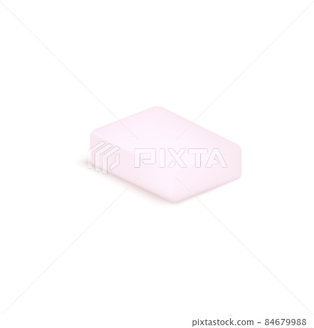 Soap packaging template in perspective, realistic vector illustration isolated. Soap packaging template in perspective, realistic vector illustration isolated. 84679988
