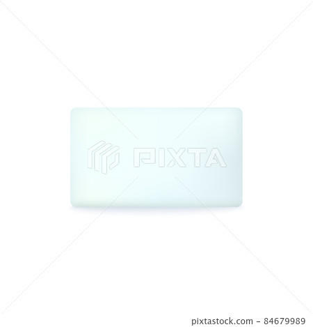 Top view on soap paper packaging box, 3D realistic vector illustration isolated. Top view on soap paper packaging box, 3D realistic vector illustration isolated. 84679989