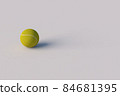 3D render Tennis ball on a white blank background 84681395