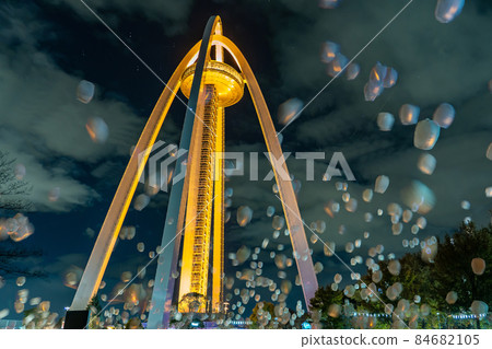 138 Tower Park, Ichinomiya City, Aichi Prefecture Christmas Ichinomiya Sky Lantern Festa Comparative Ming Synthesis at Kiso Sansen National Government Park 84682105