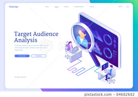 Target audience analysis banner 84682682
