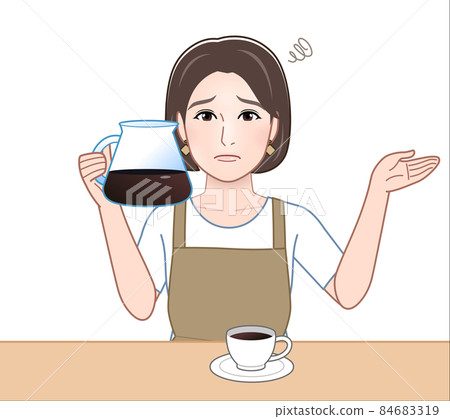 一個女人穿著圍裙 84683319