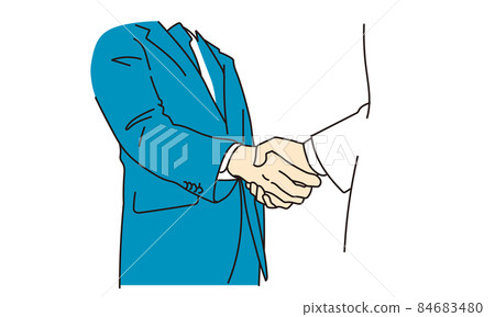 The hand of the businessman shaking hands The hand of the businessman shaking hands 84683480