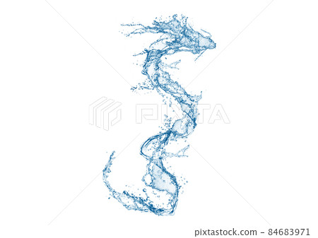 Illustration of water dragon 84683971