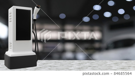 Robot cyber future futuristic humanoid Hi tech industry garage EV-car charger recharge refuel electric station vehicle transport transportation future Car customers for transport automotive automobile Robot cyber future futuristic humanoid Hi tech industry garage EV-car charger recharge refuel electric station vehicle transport transportation future Car customers for transport automotive automobile 84685564