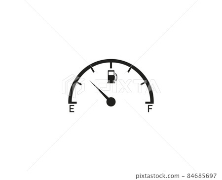 Indicator fuel icon, sign. Vector illustration. Flat design. 84685697