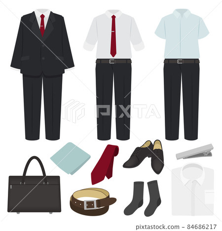 Men's suit illustration set 84686217