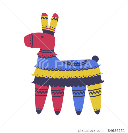 Bright Decorated Llama Pinata as Festive Mexican Symbol Vector Illustration Bright Decorated Llama Pinata as Festive Mexican Symbol Vector Illustration 84686251