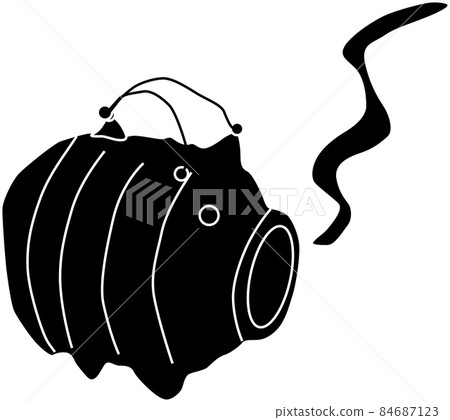 Pig mosquito coil silhouette 84687123