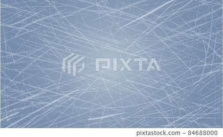 Rink surface texture. Winter background with blue ice. Hockey field, skating arena wallpaper. Vector illustration 84688000