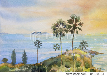 Seascape paintings of Phuket in Thailand 84688131