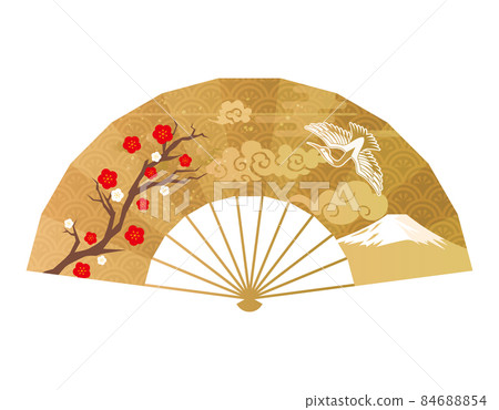 折扇日式日式圖案 84688854