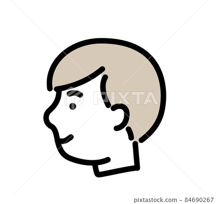 男性 20 多歲時尚配置文件簡單圖標 84690267