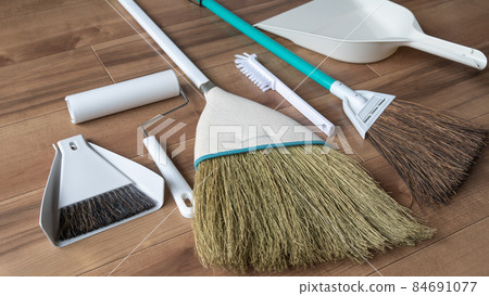 House cleaning tools stock illustration. Illustration of home - 73545184