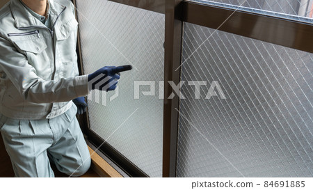 Inspection image of aluminum sash 84691885