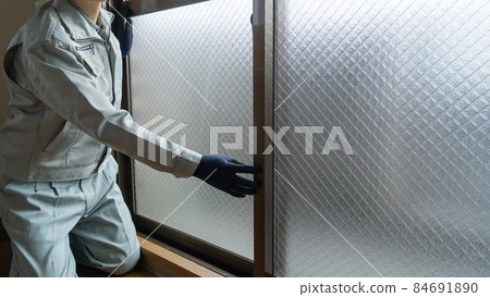 Adjustment image of aluminum sash Adjustment image of aluminum sash 84691890