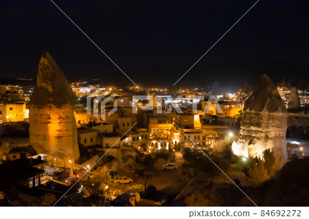 Cappadocia at night light in Turkey Cappadocia at night light in Turkey 84692272