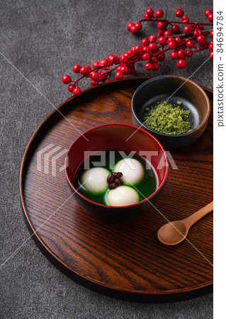 Matcha Tangyuan Winter Solstice Lantern Red Bean Tang yuan Tangyuan タンユエン 団子 84694784