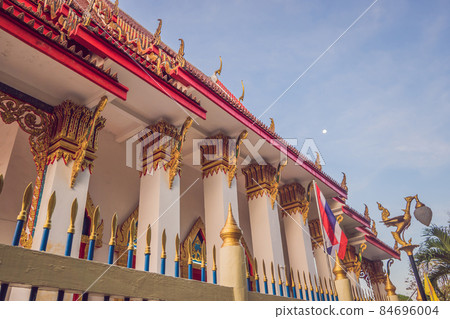 Thai temple in Phuket Town Wat Mongkolnimit Thai temple in Phuket Town Wat Mongkolnimit 84696004