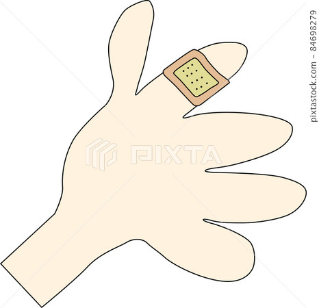 Finger with bandage Finger with bandage 84698279