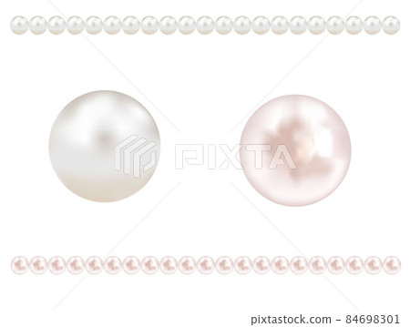 寫實珍珠插畫素材 84698301