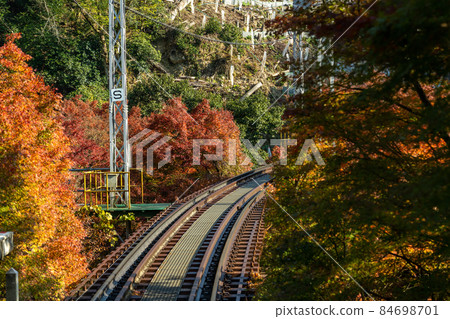 Autumn Kibune Shrine and surrounding scenery Autumn Kibune Shrine and surrounding scenery 84698701