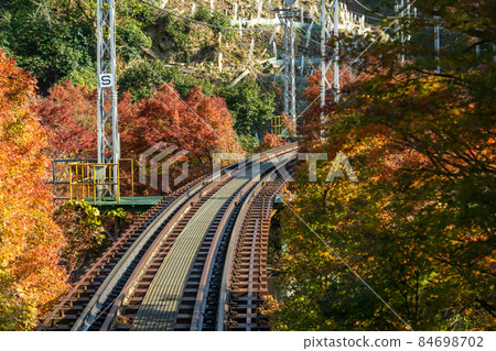 Autumn Kibune Shrine and surrounding scenery Autumn Kibune Shrine and surrounding scenery 84698702