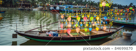 Hoi An ancient town, Vietnam. Vietnam opens to tourists again after quarantine Coronovirus COVID 19 BANNER, LONG FORMAT Hoi An ancient town, Vietnam. Vietnam opens to tourists again after quarantine Coronovirus COVID 19 BANNER, LONG FORMAT 84699870