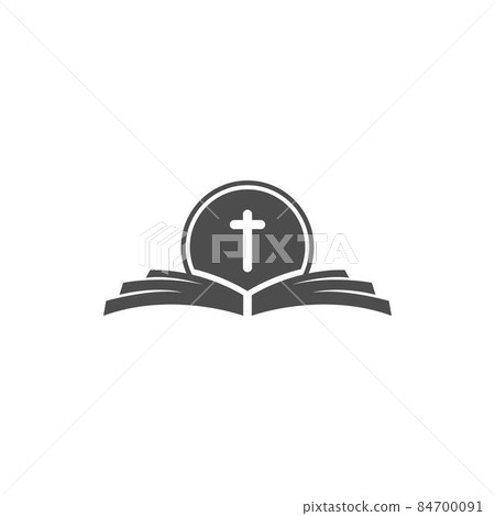 Book icon logo design template illustration 84700091