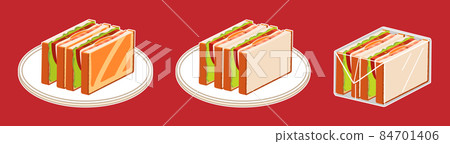 BLTE sandwich set square (with white border) 84701406