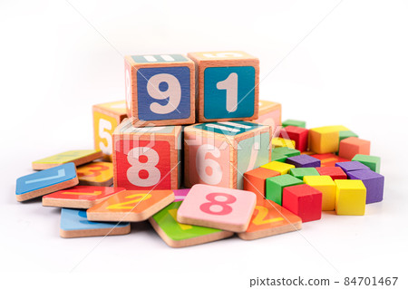 Math number colorful on white background, education study mathematics learning teach concept. Math number colorful on white background, education study mathematics learning teach concept. 84701467