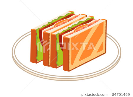 BLTE sandwich square hot BLTE sandwich square hot 84701469