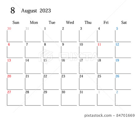August 2023, Japanese calendar August 2023, Japanese calendar 84701669