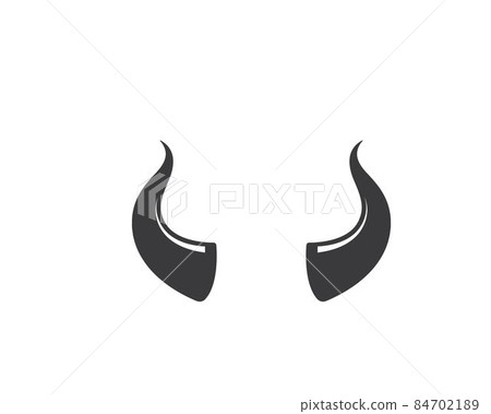 devil horn,animal horn logo icon vector devil horn,animal horn logo icon vector 84702189
