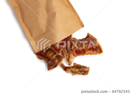 Dog food - dried beef offal, poured out of the package 84702543