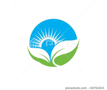 Logos of green leaf ecology nature element vector 84702641