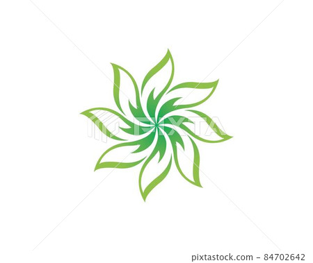 Logos of green leaf ecology nature element vector 84702642