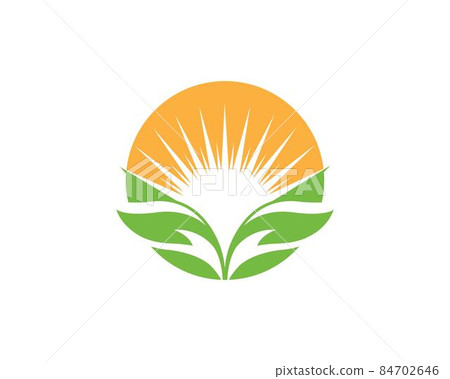 Logos of green leaf ecology nature element vector 84702646