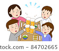 生啤酒干杯 / 男女在居酒屋舉行酒會 84702665